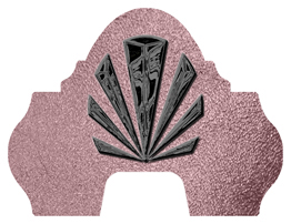 DARAY-L-602-BK-SH-OR Black Sunburst Shimmer Orchid